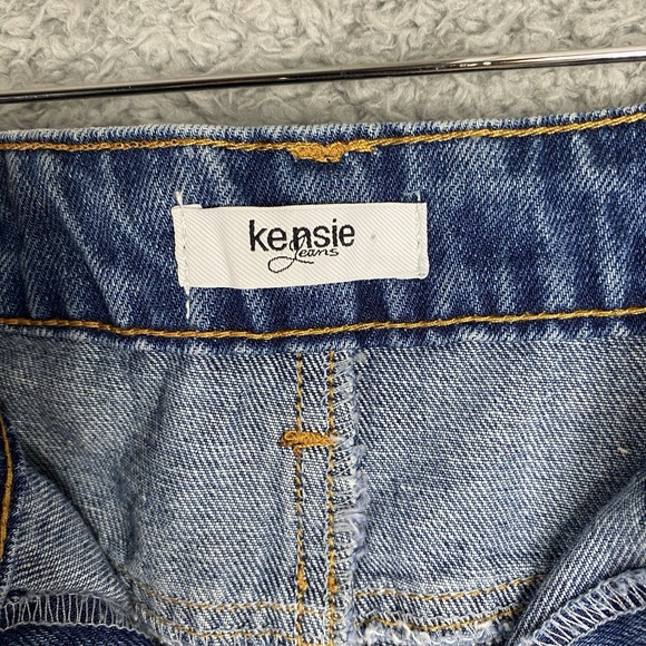 Kensie Denim‎ Mini Skirt Size 8/29 Frayed Hem Distressed - Picture 2 of 10